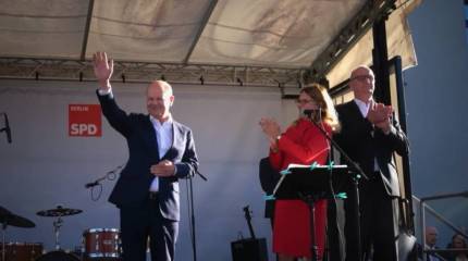 На мероприятии партии СДПГ канцлера Шольца граждане назвали поджигателем войны на Украине