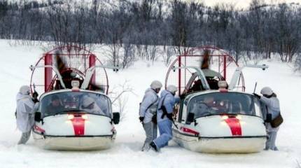 На Северном флоте испытали новые аэроглиссеры-амфибии «Патруль»