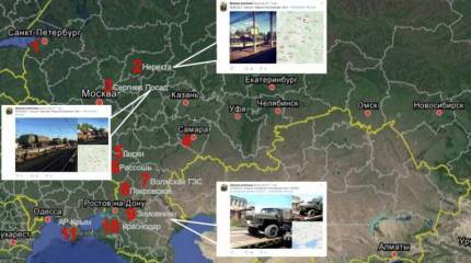 «А вдоль дороги танки русские стоят» – украинский сайт обвиняет Москву в оккупации