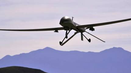В расход пошли старые запасы: показано поражение беспилотника MQ-1 над Ормузом