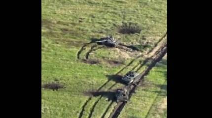 Появились очередные кадры с брошенной в районе Орехова бронетехникой ВСУ