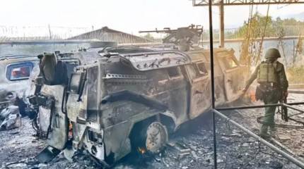 Бронеавтомобиль DongFeng Mengshi китайской разработки был уничтожен повстанцами в Мьянме