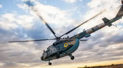 Украинский Ми-8 рухнул при отражении налёта российских «Гераней»