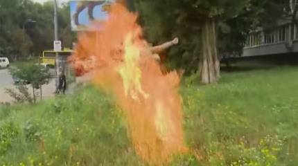 В Киеве военнослужащий совершил самоподжог в знак протеста против произвола в ВСУ