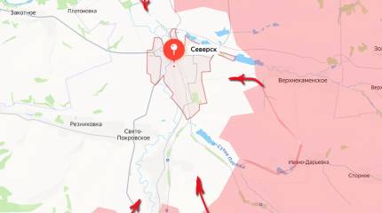 Впервые ВС РФ продвинулись к основной части Северска сразу с трёх направлений