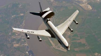 Самолет НАТО AWACS провел разведку в районе Балтики