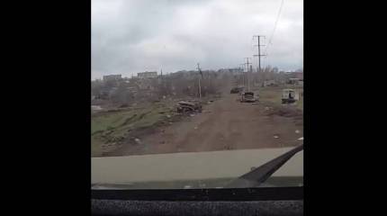 Появились кадры усеянной уничтоженной техникой ВСУ дороги к западу от Артемовска