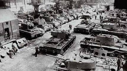 Стройка под красным знаменем