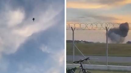 Истребитель F-16 рухнул при выполнении тренировочного полёта в Польше