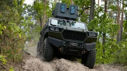 Прилёт в вдогонку: украинский бронеавтомобиль Inguar-3 выдержал удар FPV-дрона