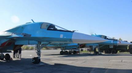 Партия новых фронтовых бомбардировщиков Су-34 пополнила состав российских ВКС