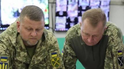 Главком ВСУ опубликовал кадры посещения штаба украинских войск на Запорожском направлении