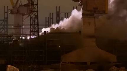 На «Северной верфи» рассказали о последствиях пожара на корвете «Проворный»