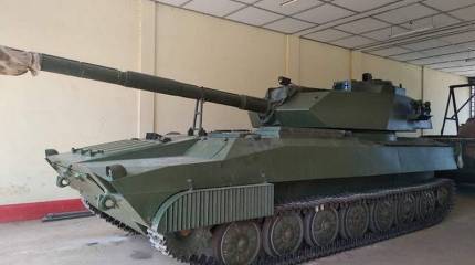 Мьянма показала лёгкий танк на шасси САУ 2С1 "Гвоздика"