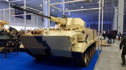 Уралвагонзавод показал работу БМП-3 с 57-мм боевым модулем АУ-220