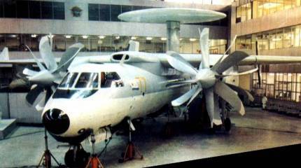 Проект палубного самолёта радиолокационного дозора Як-44. Инфографика