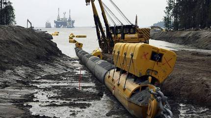 В Германии началась укладка наземной части "Северного потока-2"