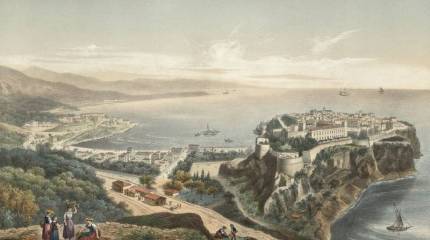 Суровые монахи с мечами и ромбовидно разделенный щит. Что может рассказать герб Монако?