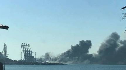 Из Бердянска приходят сообщения о диверсии в порту