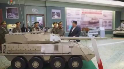 Северная Корея продемонстрировала модель нового колесного истребителя танков