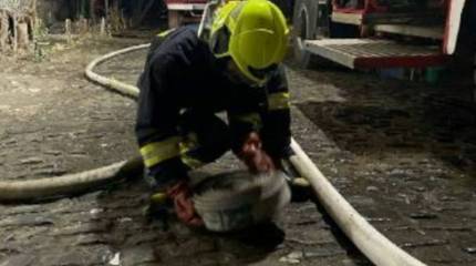 В Харькове полностью сгорело здание одного из районных военкоматов