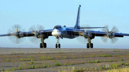 В Амурской области загорелся стратегический бомбардировщик Ту-95