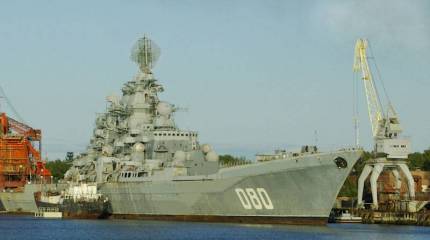 Начался ремонт ракетного крейсера «Адмирал Нахимов»
