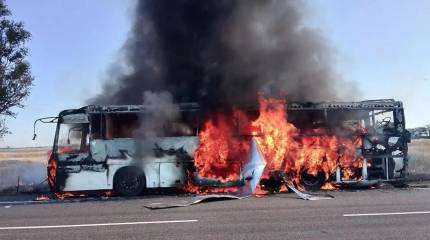 Украинский беспилотник ударил по пассажирскому автобусу в Запорожской области