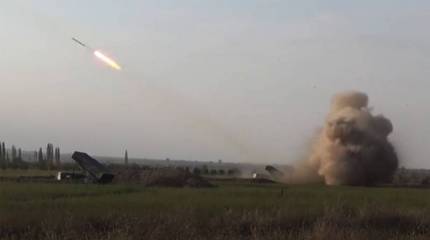 Азербайджанское командование показало удар по штабу армянских войск