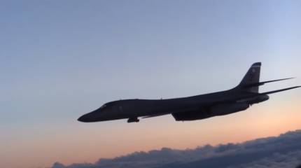 Американский стратегический бомбардировщик B-1B Lancer «проверил» российскую ПВО