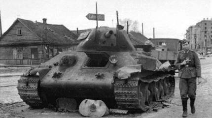Т-34 3200 метров по захваченному Минску
