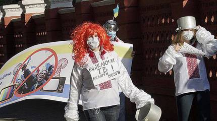 Акция «Смирительная вышиванка» в Одессе