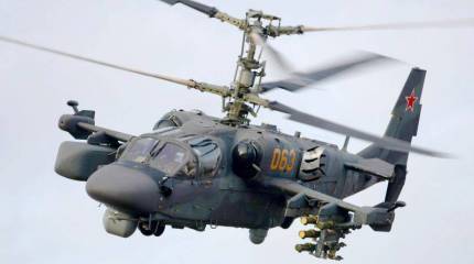 Новый вертолёт Ка-52К для российского флота проходит испытания в Приморье