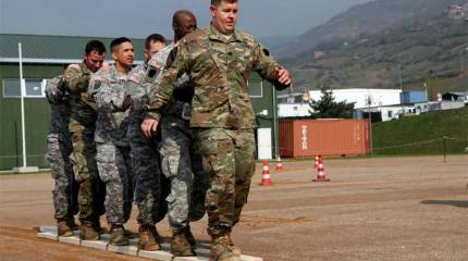 Натовские военнослужащие на военной базе в Косово отметили "весёлыми конкурсами" очередную годовщину начала бомбардировок Югославии