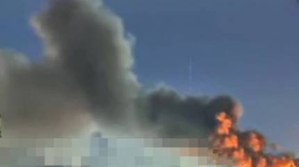 Появляются кадры с пожарами на военных объектах противника в Киеве, Харькове и других городах после серии ударов ВС РФ