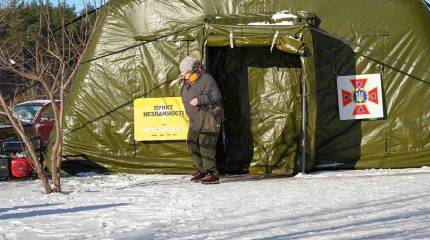 Украинцы в обесточенном Берлине открыли бесплатный «Пункт несокрушимости»