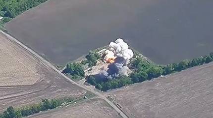 Минобороны показало уничтожение ракетным ударом позиционного района ПВО ВСУ с ЗРК IRIS-T в Харьковской области