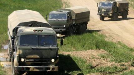 В Курской области взорвался военный КамАЗ