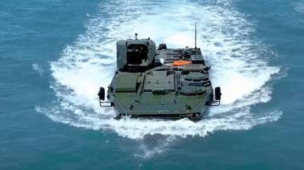В Турции показали возможности бронемашины-амфибии ZAHA, назвав её лучшей в своём классе