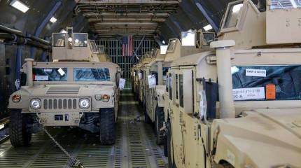 На Украину прибыла первая партия из 10 бронированных автомобилей HMMWV