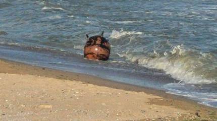 В Одесской области сдетонировала сорванная штормом и вынесенная на берег украинская морская мина