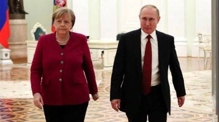 Как достраивать газопровод «Северный поток-2»: встреча Путина и Меркель в Кремле