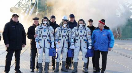 Российская ракета-носитель «Союз-2.1а» с пилотируемым кораблем «С.П.Королёв» стартовала к МКС