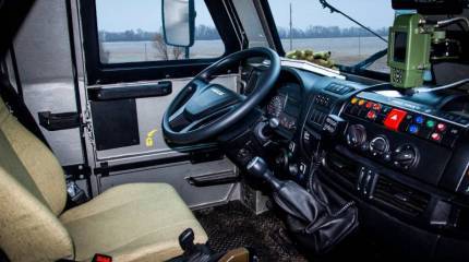 Показана приборная панель бронемашины «Казак-2» для морской пехоты ВМС Украины