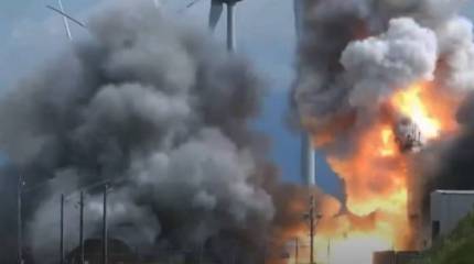 Опубликованы кадры взрыва японской ракеты Epsilon S во время испытаний двигателя