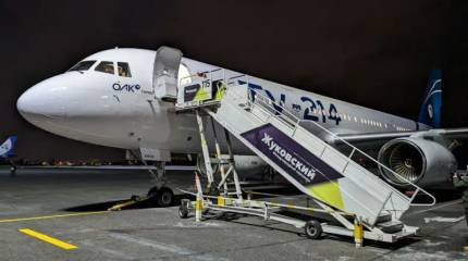 Обновлённый российский среднемагистральный самолёт Ту-214 совершил свой первый полёт с пассажирами