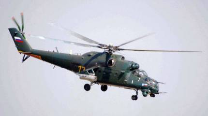Авиабаза ЗВО в Псковской области пополнилась двумя Ми-35