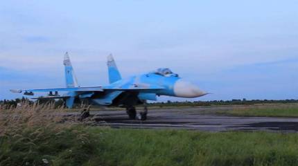 Продолжаются поиски лётчика упавшего в Чёрное море Су-27