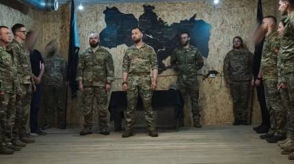 В Европе удивились висящей в штабе «Азова» карте «Великой Украины»