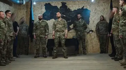 В Европе удивились висящей в штабе «Азова» карте «Великой Украины»